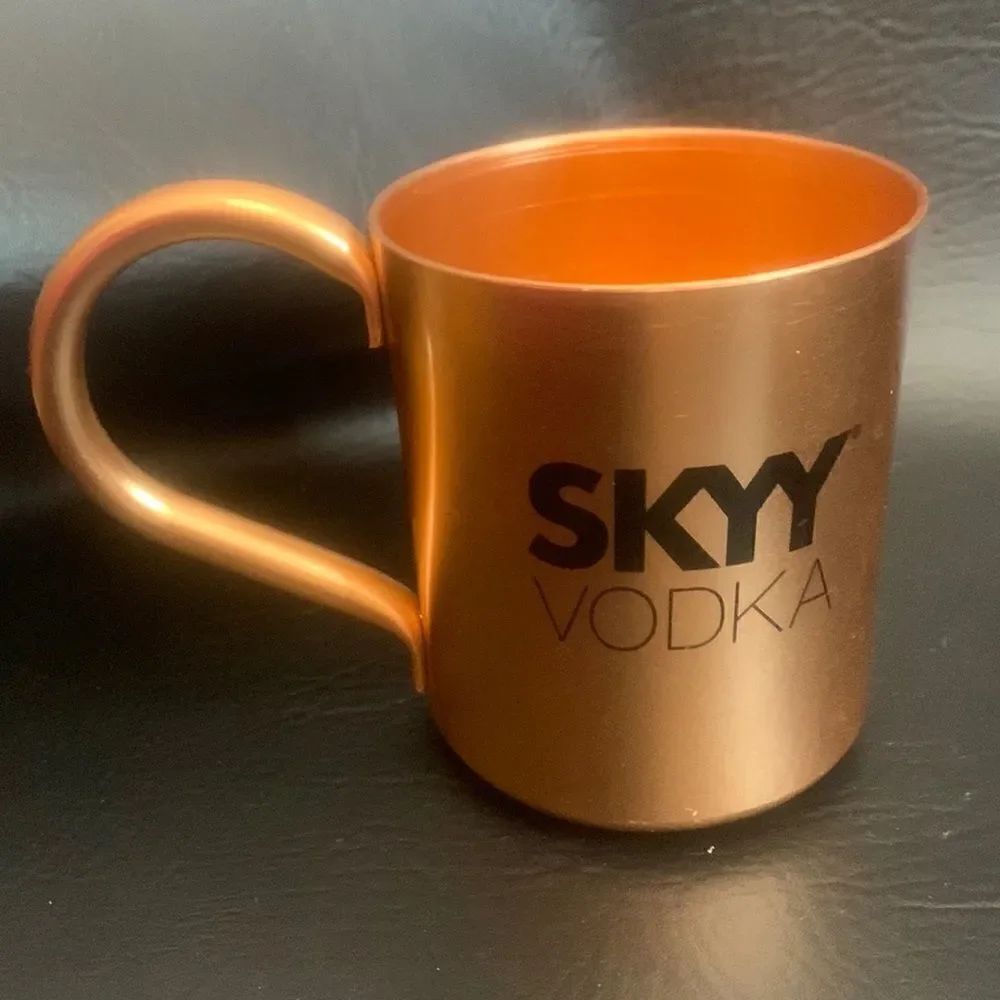 Skyy Vodka 18 Ounce Copper Coffee Tea Cocoa Mug With Handle Bar Accessories